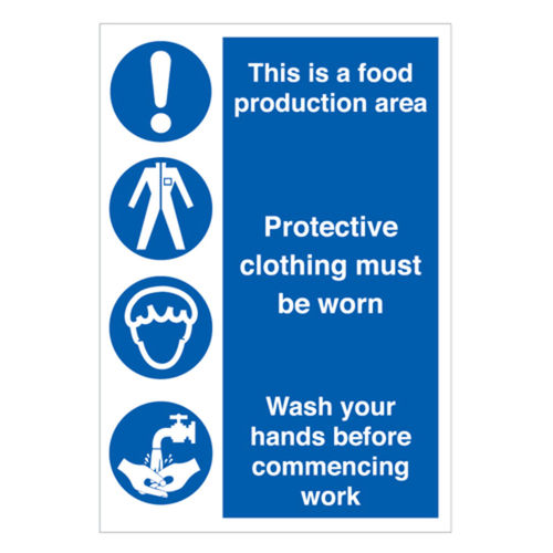 This Is A Food Production Area Sign (30343V)